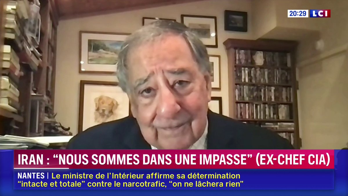 ▶️ Iran 🗣️ "L'histoire nous a toujours enseigné qu'on ne peut pas bombarder pour obtenir un changement de régime... Nous sommes dans une impasse avec l'Iran" : Léon Panetta, ancien directeur de la CIA. 📺 Un œil sur le monde avec ✦ Margot Haddad ✦ sur LCI