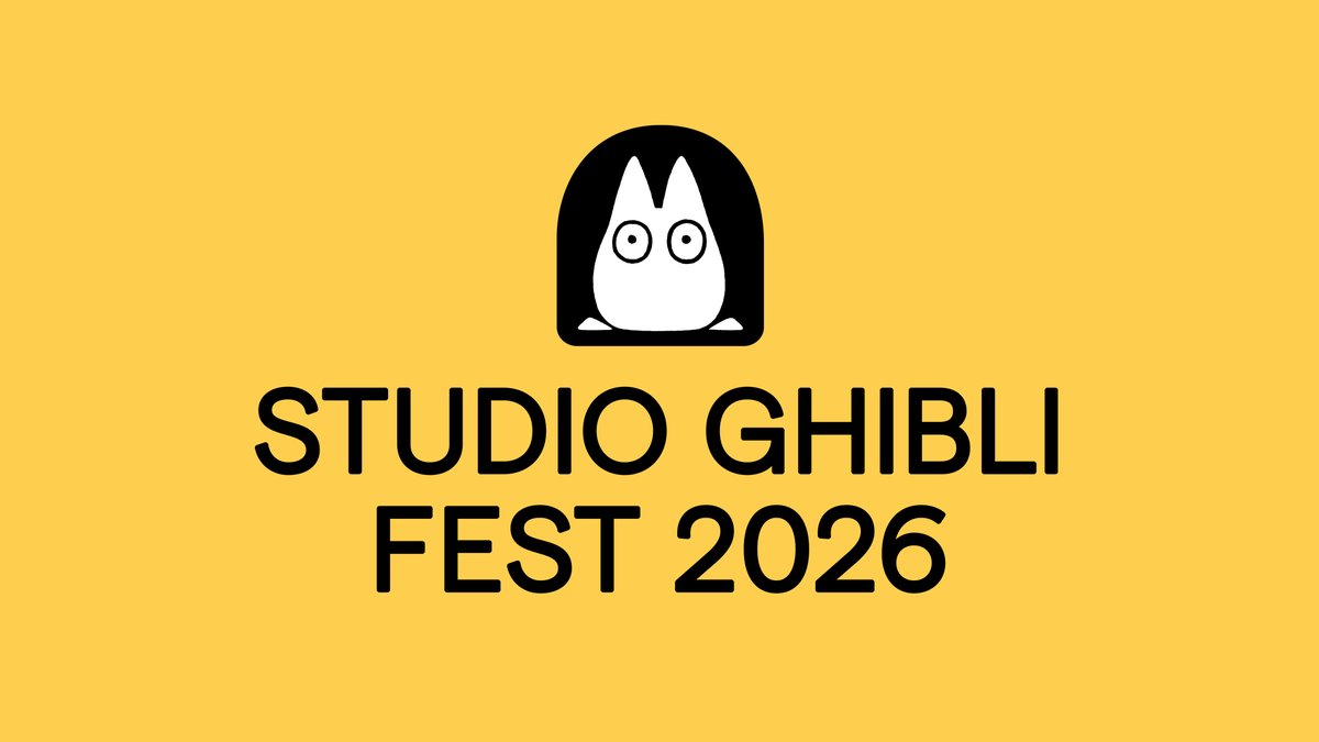 Tickets are now on sale for Studio Ghibli Fest 2026! ✨ Seven iconic classics return to theatres, including anniversary screenings for SPIRITED AWAY, ONLY YESTERDAY, TALES FROM EARTHSEA & more.