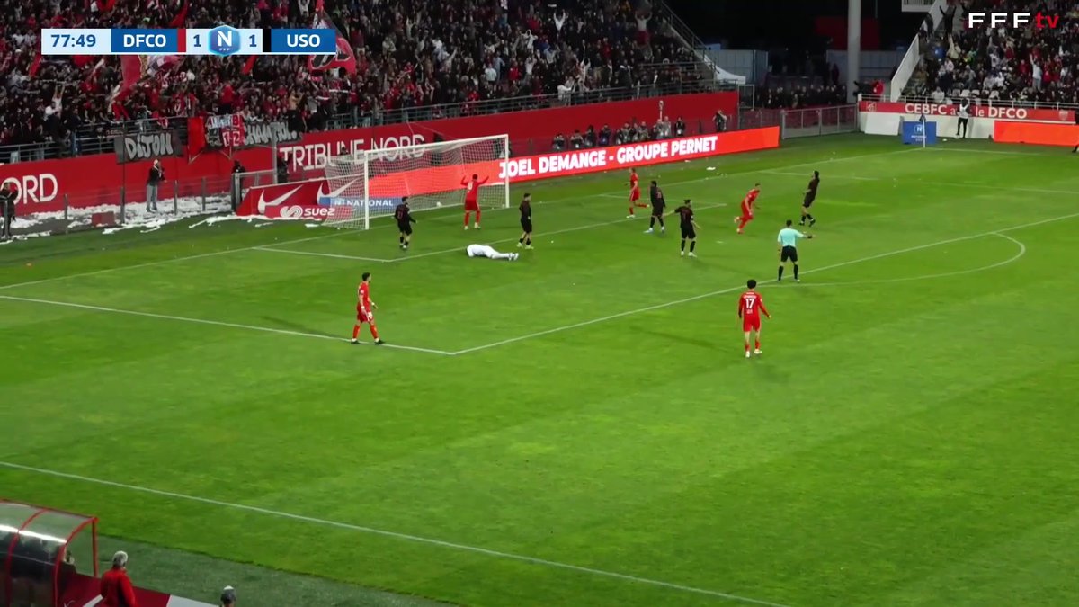 Salto de Julien Domingues ! But au Dijon FCO 2-1 Suivez le match en direct sur notre chaîne YouTube "Championnat National Officiel" ! #NationalFFF