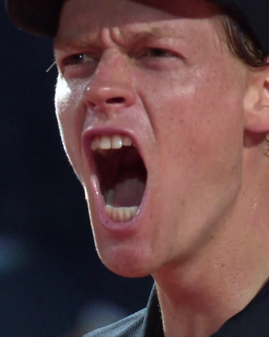 That ROAR 🥶 Jannik Sinner #IBI26