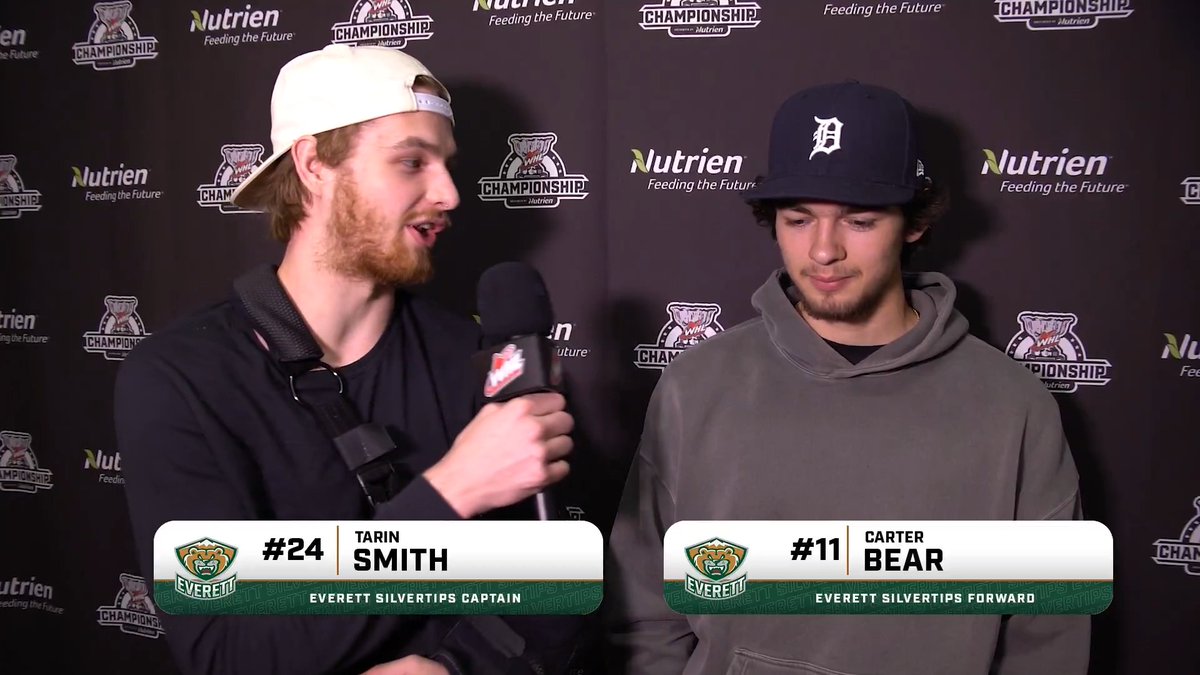 "A lot of excitement for sure. But, like I said, can't think about it too much." Hear from Detroit Red Wings prospect and xyz - Everett Silvertips forward Carter Bear ahead of a monumental Game 5 at the 2026 #WHLChampionship Series.