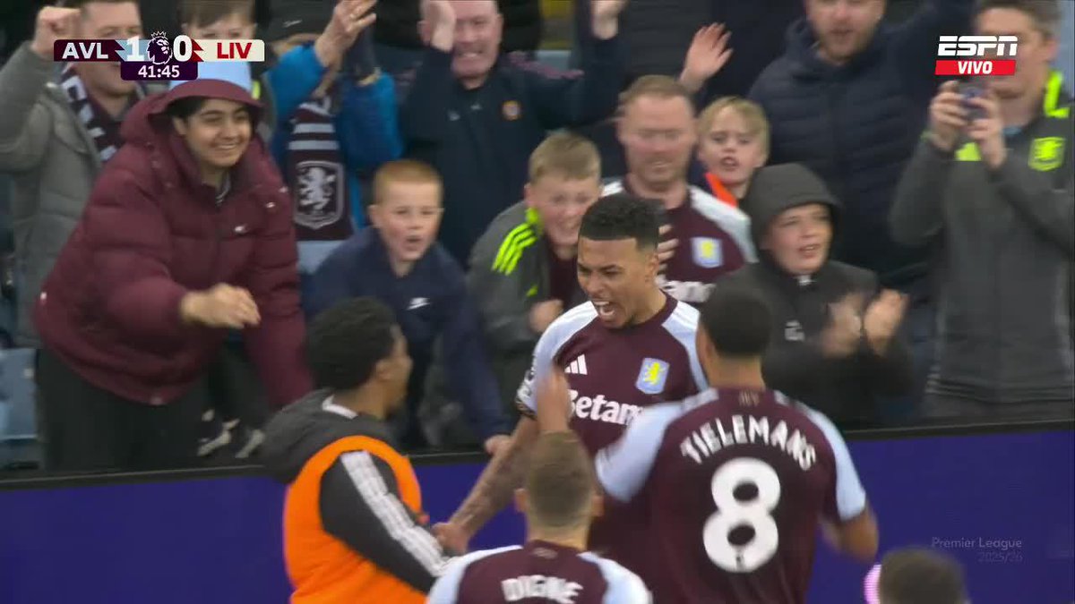 Que golazo que acaba de hacer Morgan Rogers al Liverpool 😮💨🏴