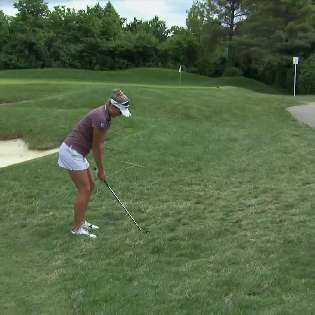 So close 🤏 Lexi Thompson almost holes it for eagle.