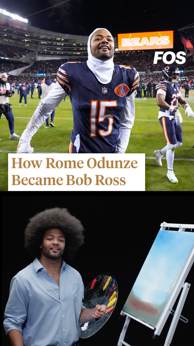 .Rome Odunze put on his acting cap and stepped into the role of Bob Ross for the Chicago Bears' schedule release video. He sat down with FOS to talk about how it all came together.