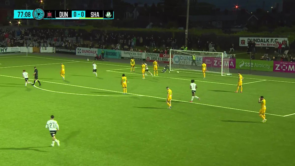 An absolute bullet hit by Tyreke Wilson finds the back of the Shamrock Rovers net! 🚀