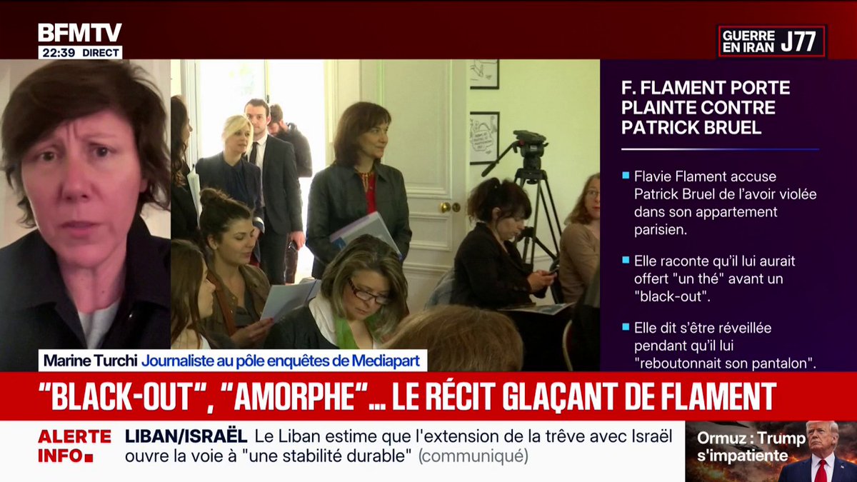 Plainte de Flavie Flament contre Patrick Bruel: “Quand elle me parle au mois de mars, elle me dit qu’elle ne pourra pas vivre une seconde affaire médiatique”, raconte Marine Tuchi, journaliste au pôle enquêtes de Mediapart