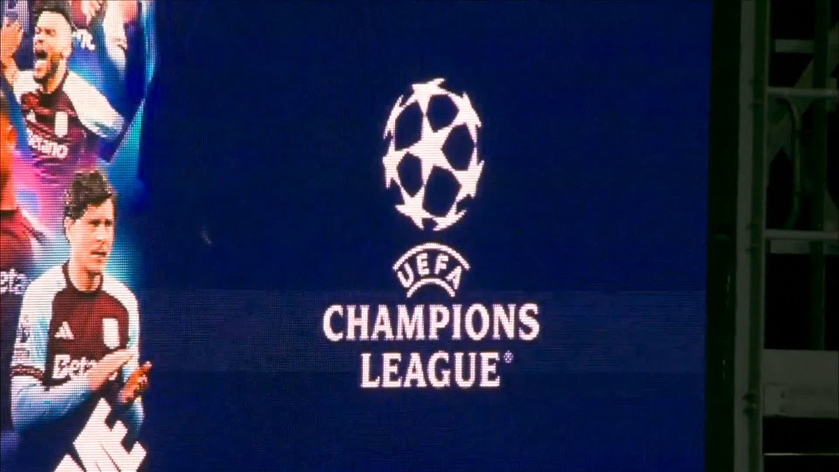 The Champions League anthem rings out at Villa Park 🔊🎶