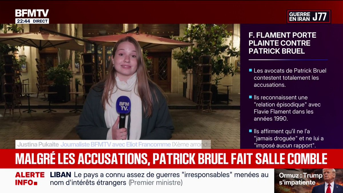 “Il faut distinguer l’artiste et la personne”: devant le théâtre où se produit Patrick Bruel, ses fans sont venus le soutenir