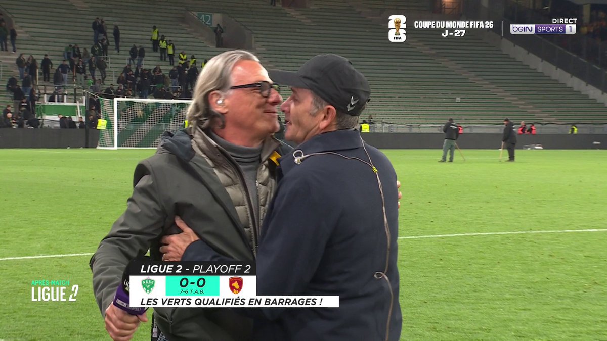[📺 LIVE] 🇫🇷 #ASSERAF ⚽ La belle image entre Philippe Montanier et Didier Santini ! #beINLigue2