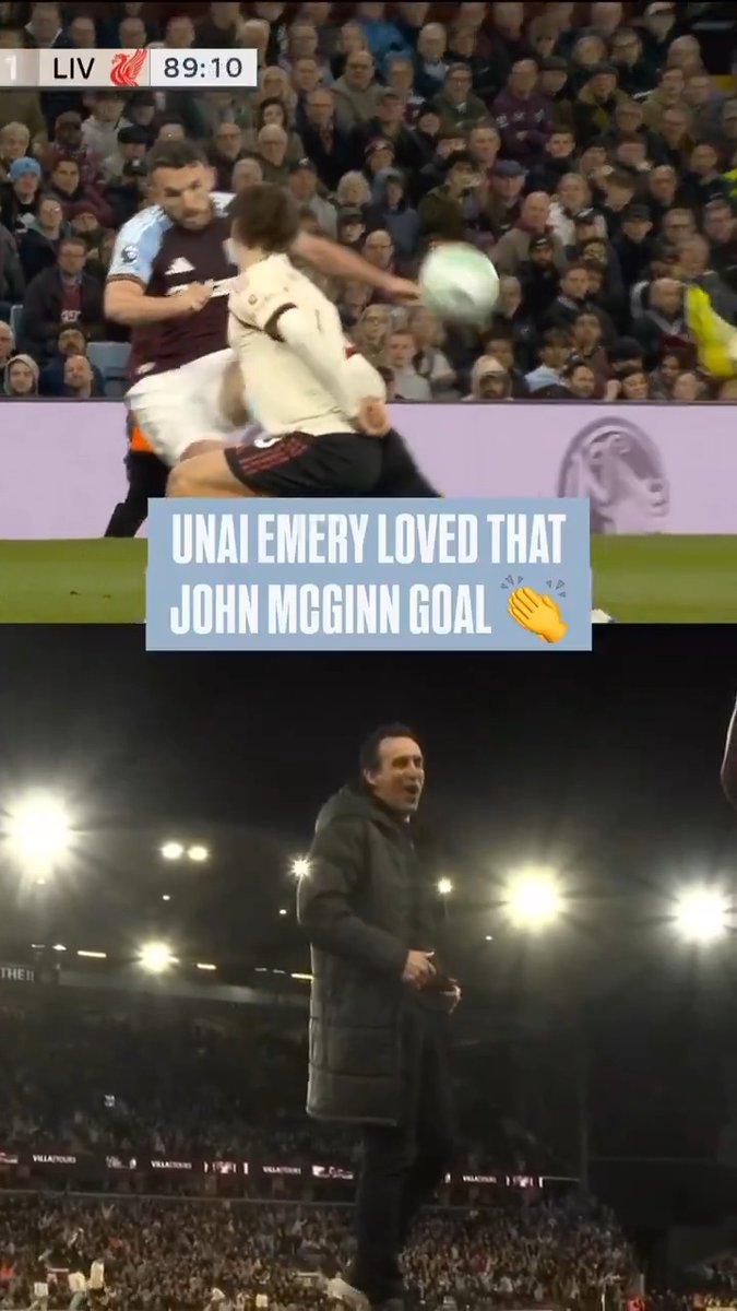 Unai Emery tossed his jacket in the air after McGinn's goal sealed the win and clinched Villa's place in the Champions League.