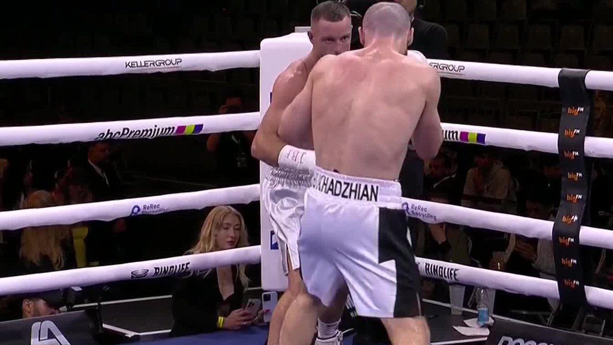 Paddy Donovan DROPS Chukhadzian in round 6 ‼️ #ChukhadzhianDonovan | Live NOW on DAZN ▪️
