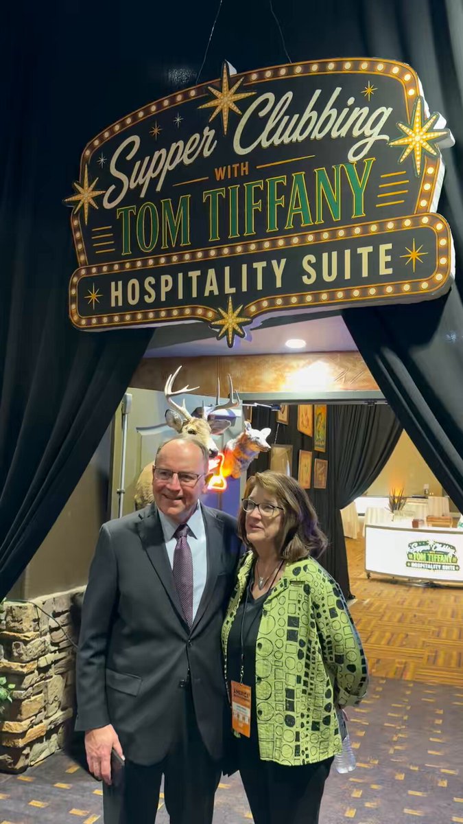 Looking forward to doing a little Wisconsin supper clubbing tonight with Tom Tiffany at the Wisconsin GOP Convention.