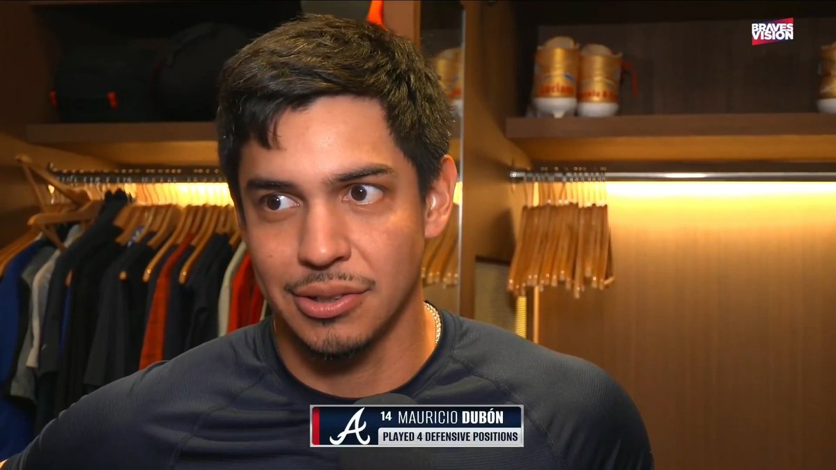 Mauricio Dubón shares his appreciation for the Truist Park grounds crew: