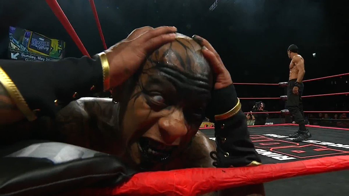 “We can’t let him do this to him… to me…” - Blackheart Lio Rush 😳 #ROHSupercard