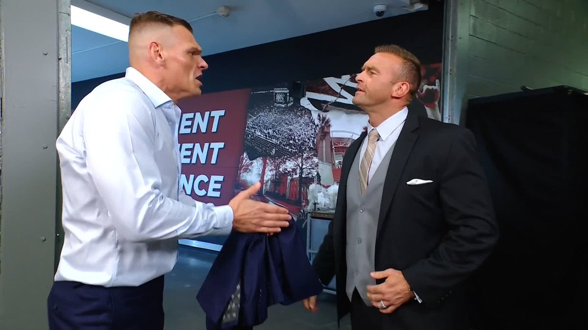 .Nick Aldis is standing on business! 😤 GUNTHER
