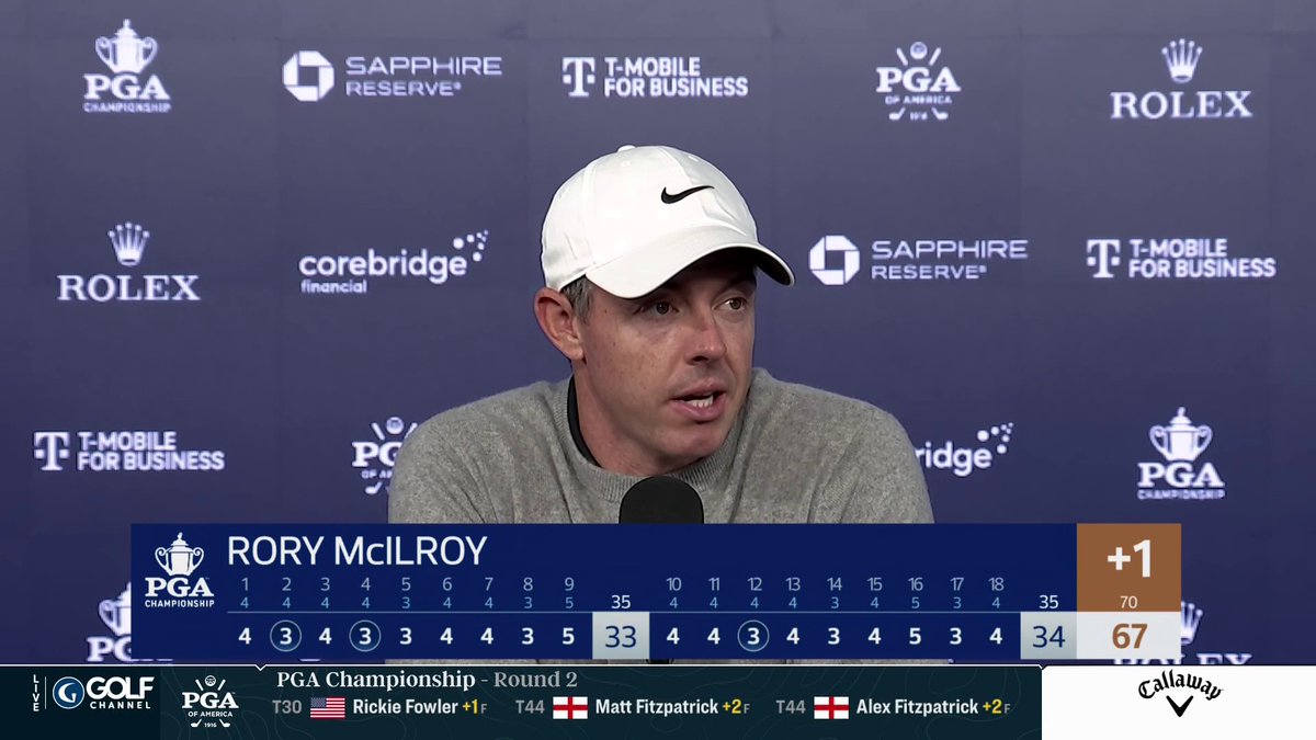 "Everyone's gotta feel like they have a chance." With a bunched PGA leaderboard, Rory McIlroy expects players to go low and separate on a more gettable weekend for scoring