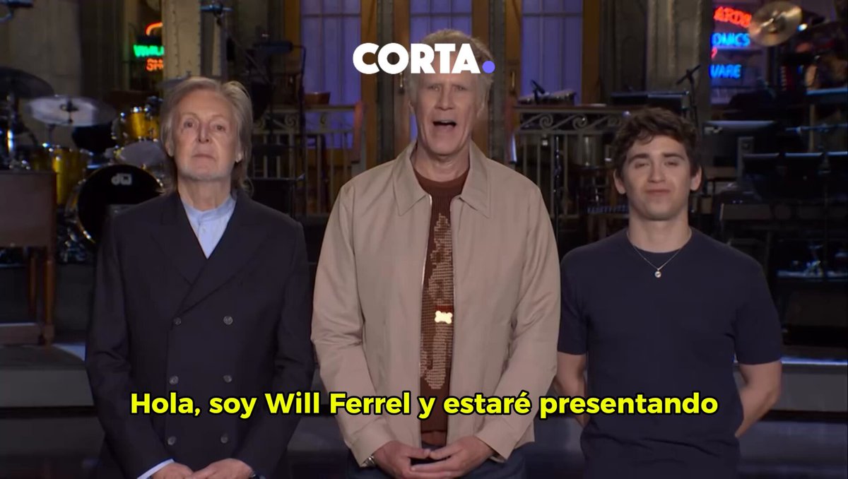 Paul McCartney cantó Despacito de Luis Fonsi en la promoción del fin de temporada de Saturday Night Live junto a Will Ferrel y Macello Hernández.