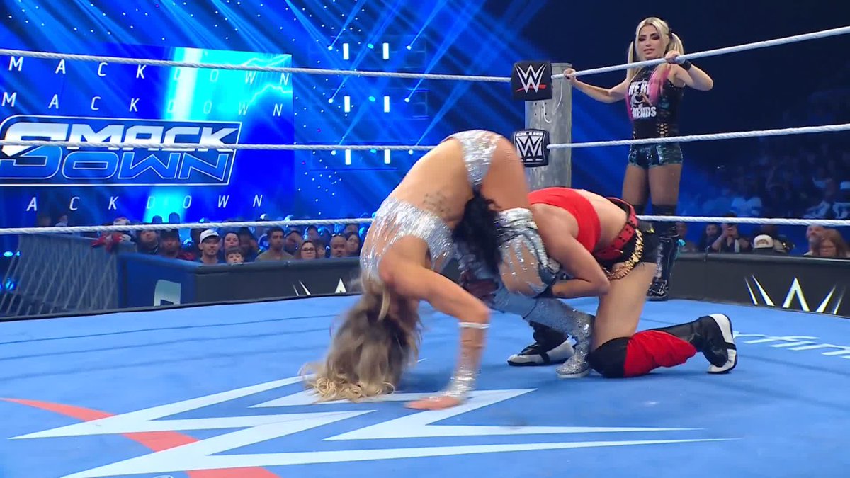 .Charlotte Flair is having some fun out there! 🙌 😂