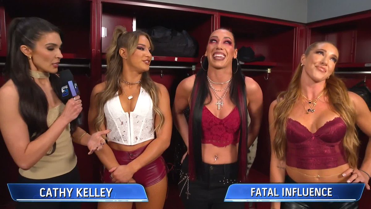 "It's only a matter of time before you fall at the feet of Fatal Influence." The Women's Division has been warned. ๐ฎโ๐จ Fallon Henley | Jacy Jayne | Lainey Reid