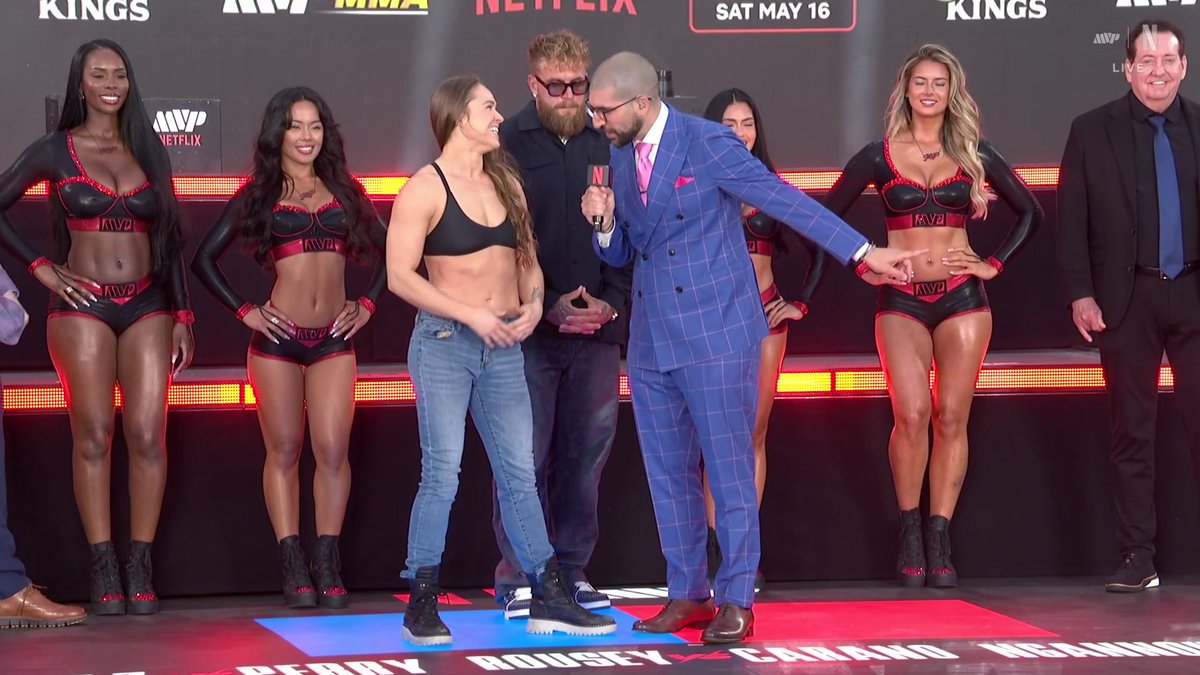 “I’m having some babies after this.” 😂 Ronda Rousey confirms that she’s finished fighting after her fight against @GinaCarano 🙏 #RouseyCarano TOMORROW, May 16 9 PM ET | 6 PM PT LIVE on Netflix