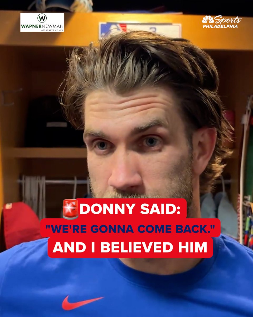 "I had that notion too." Bryce Harper shares Don Mattingly's message to the Phillies while trailing the Pirates. | Wapner Newman