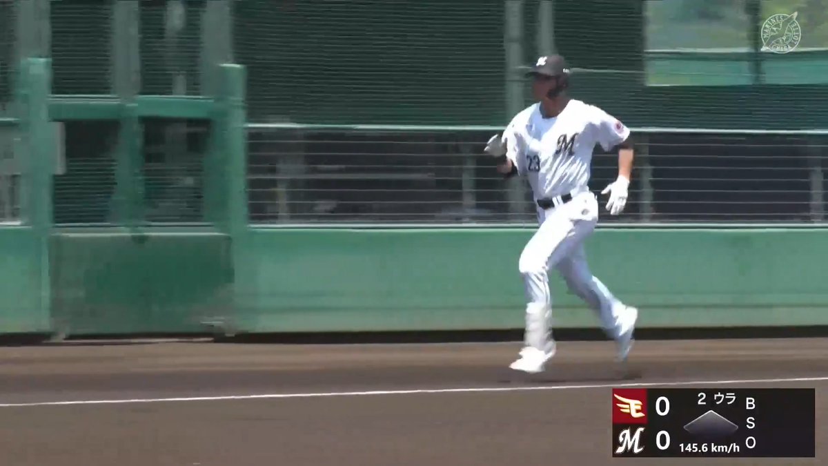 ダイナマイト爆発🧨 右投手から逆方向へ 石川慎吾 第3号ホームラン ⚾️ロッテ×楽天(ファーム) #イージースポーツ #chibalotte #だったらDAZN