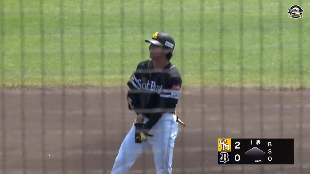 最短復帰を目指して 逆方向へ大きなあたり 柳町達 タイムリー2ベース ⚾️オリックス×ソフトバンク（ファーム） #イージースポーツ #sbhawks #だったらDAZN