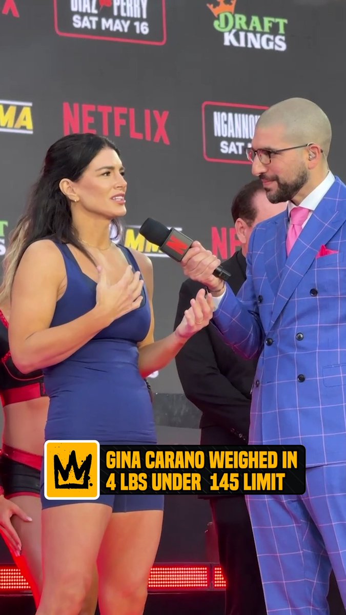 Gina Carano put in the work and lost nearly 100 pounds on her way to fighting Ronda Rousey 👏💪 #RouseyCarano