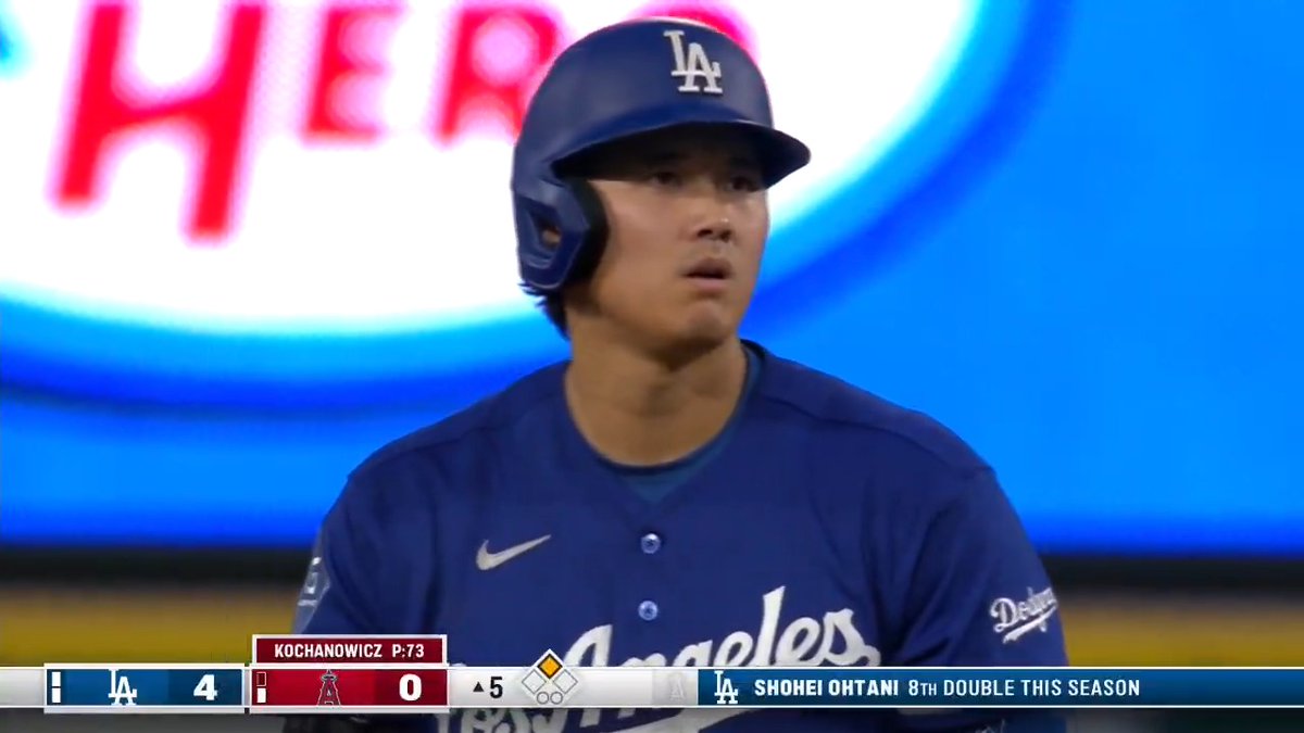 🙌🏻復調の #大谷翔平 ! メジャー通算200本目のツーベース! 2試合の打者としての休養を挟んで迎えた古巣エンゼルス戦。今季15本目の長打を放ち、4打数1安打としました! #日本人選手情報 日本人選手のハイライト映像は 公式YouTubeチャンネルでチェック👉