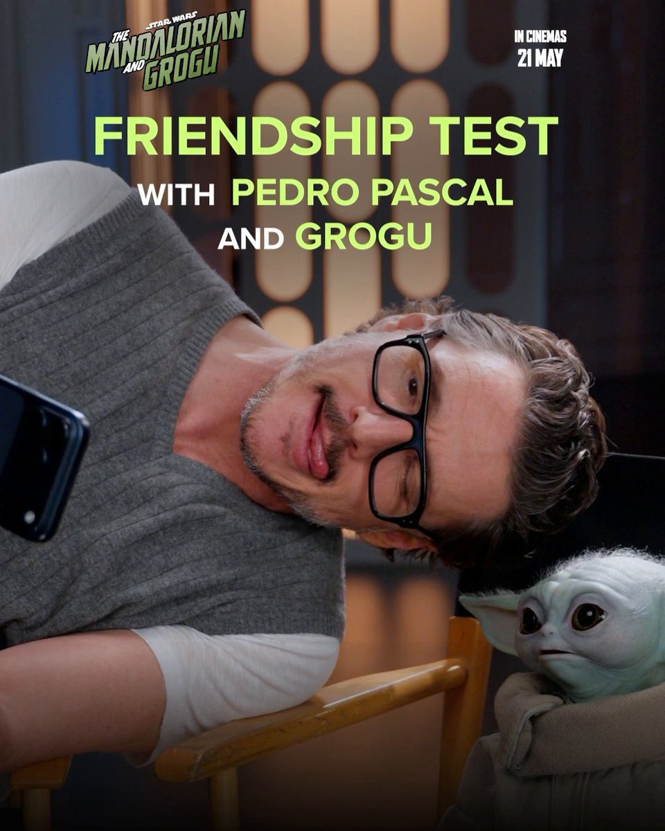 Friendship test: already off the rails. 🤝 Watch our most chaotic duo put their bond to the test in Star Wars: The Mandalorian and Grogu. Only in cinemas 21 May. Get tickets now: