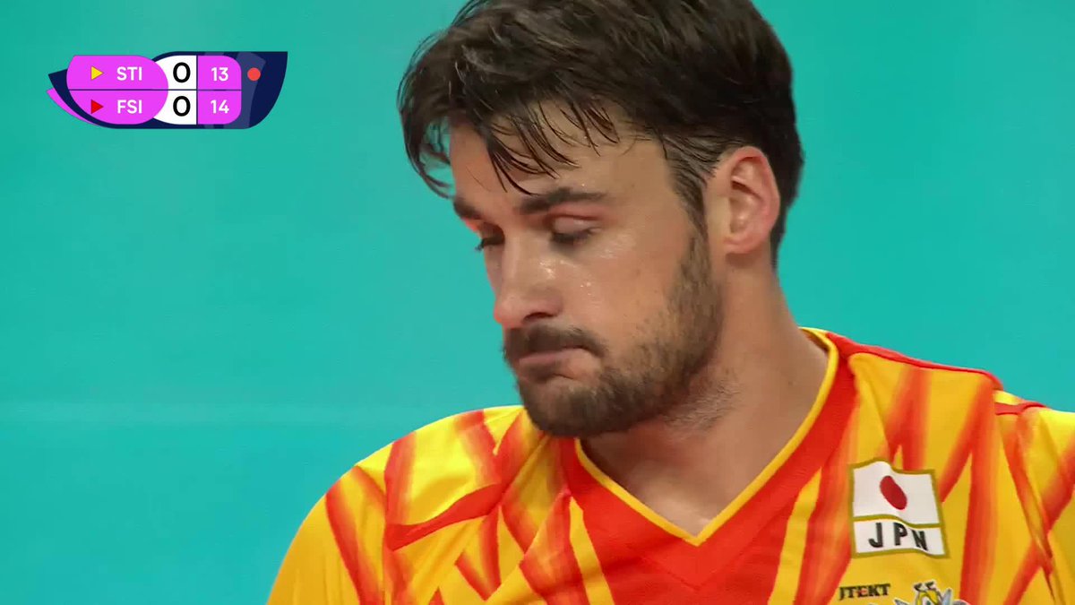 #AVCChampionsLeague 🏆: SEMIFINALS IS LIVE 📺 Alex Nikolov 🇧🇬 nearly dents the floor with a bounce ball past Stephen Boyer 😮💨 📺 LIVE NOW on VBTV: 🏐 #Volleyball