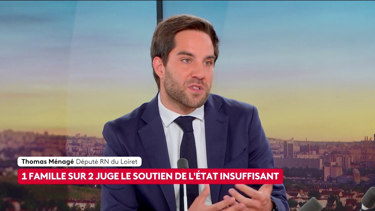 “Quand on voit qu’il y a des familles françaises qui ne s’en sortent plus, il faut qu’on mette en place le fait que les prestations sociales soient réservées aux Français ou aux étrangers qui ont travaillé 5 ans sur le territoire“, juge Thomas Ménagé, député RN du Loiret.#canal16