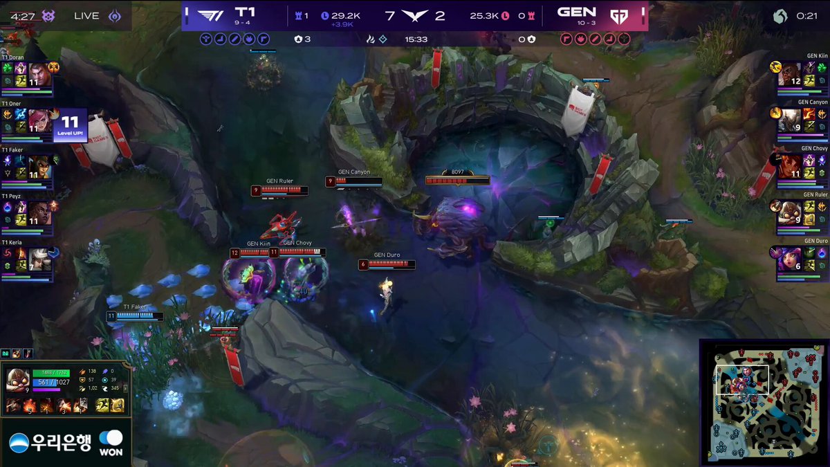 T1's staggered ACE extends their lead in game 3! #LCK