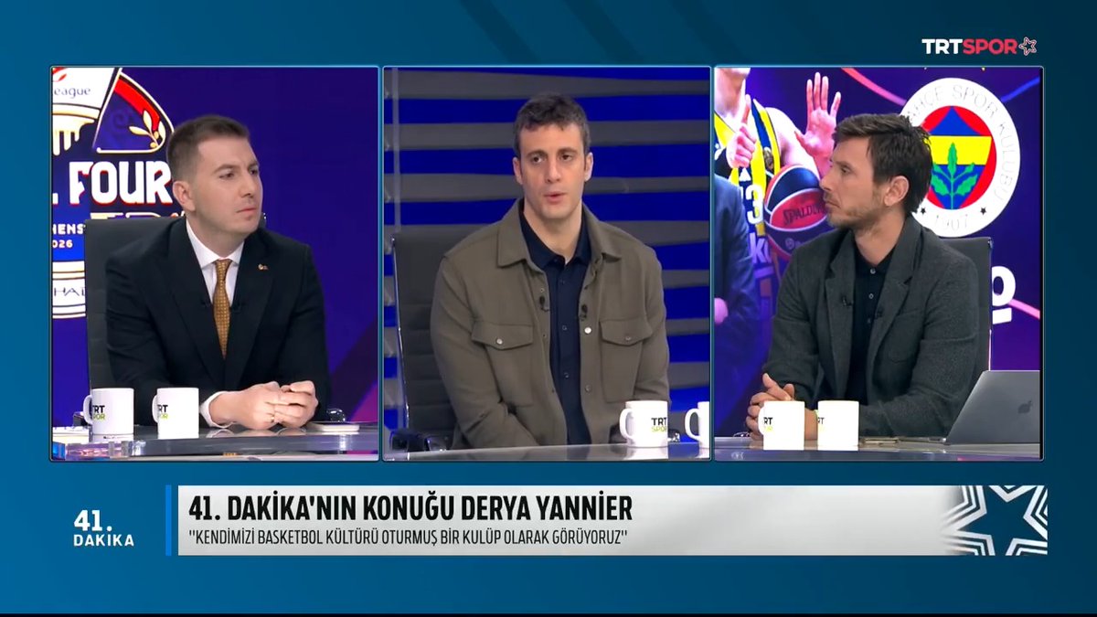 Ejder Yasin Turhan: "Fenerbahçe, EuroLeague'de yer almaya devam edecek mi?" Derya Yannier: Muhakkak devam edecek. Ben basketbolun EuroLeague, NBA, FIBA... Bir daha bölünmeye gitmesini doğru ve olası bulmuyorum."