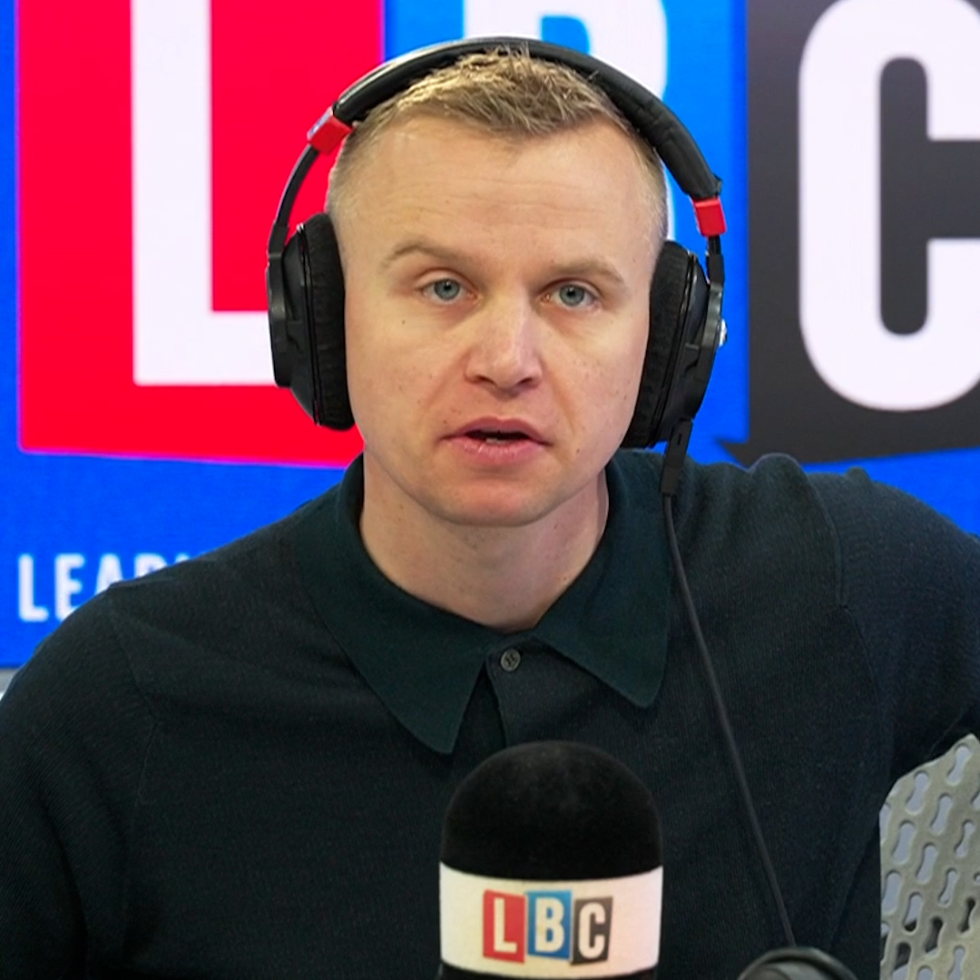'I honestly do not care what the racial composition of this country is.' James Hanson rejects caller Benjamin's 'deeply alarming' opinion that people like Rishi Sunak, Bukayo Saka, and Ian Wright 'aren't English'.