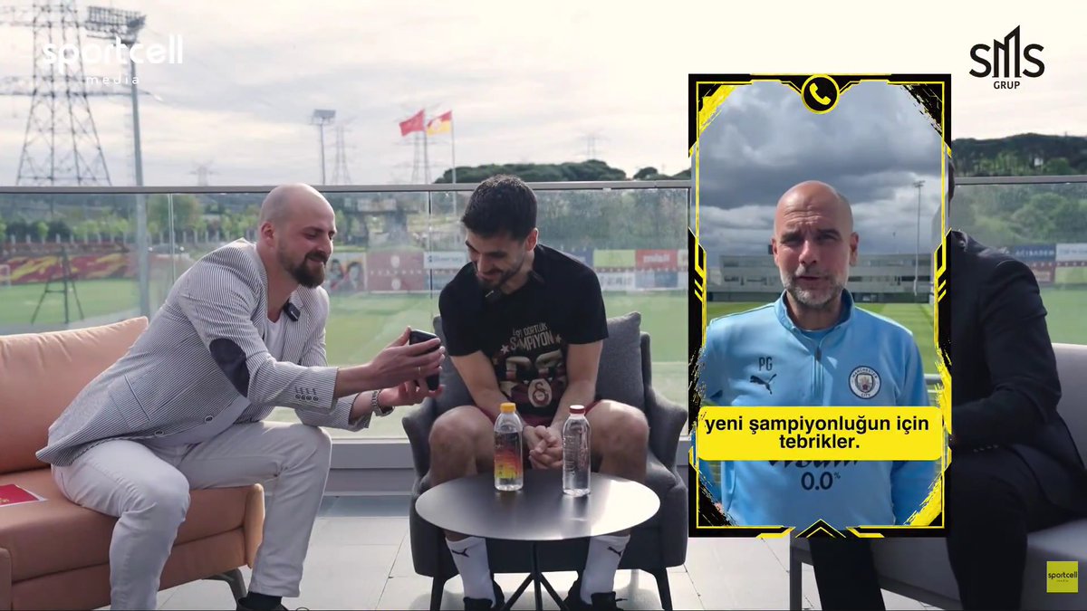 Pep Guardiola, Galatasaray'ın şampiyonluğunu tebrik etti. (Sportcell)