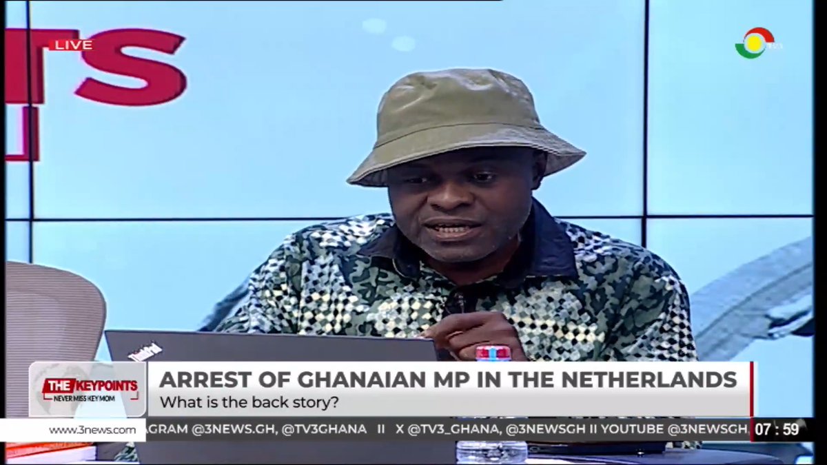 "I am not surprised Asante Akyem North lawmaker Kwame Ohene Frimpong has been arrested in this fashion, and it is about the former finance minister Ken Ofori-Atta's case. There is no way Ghana would have given up Kwame Ohene Frimpong when Ken Ofori-Atta has not been extradited back to Ghana." - Martin Kpebu, Private Legal Practitioner #TheKeyPoints #TV3GH