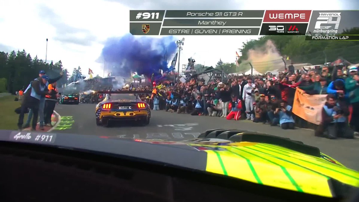 El Aura que tiene la vuelta previa de las 24hs de Nurburgring 😍 #24hNBR #Nurburgring