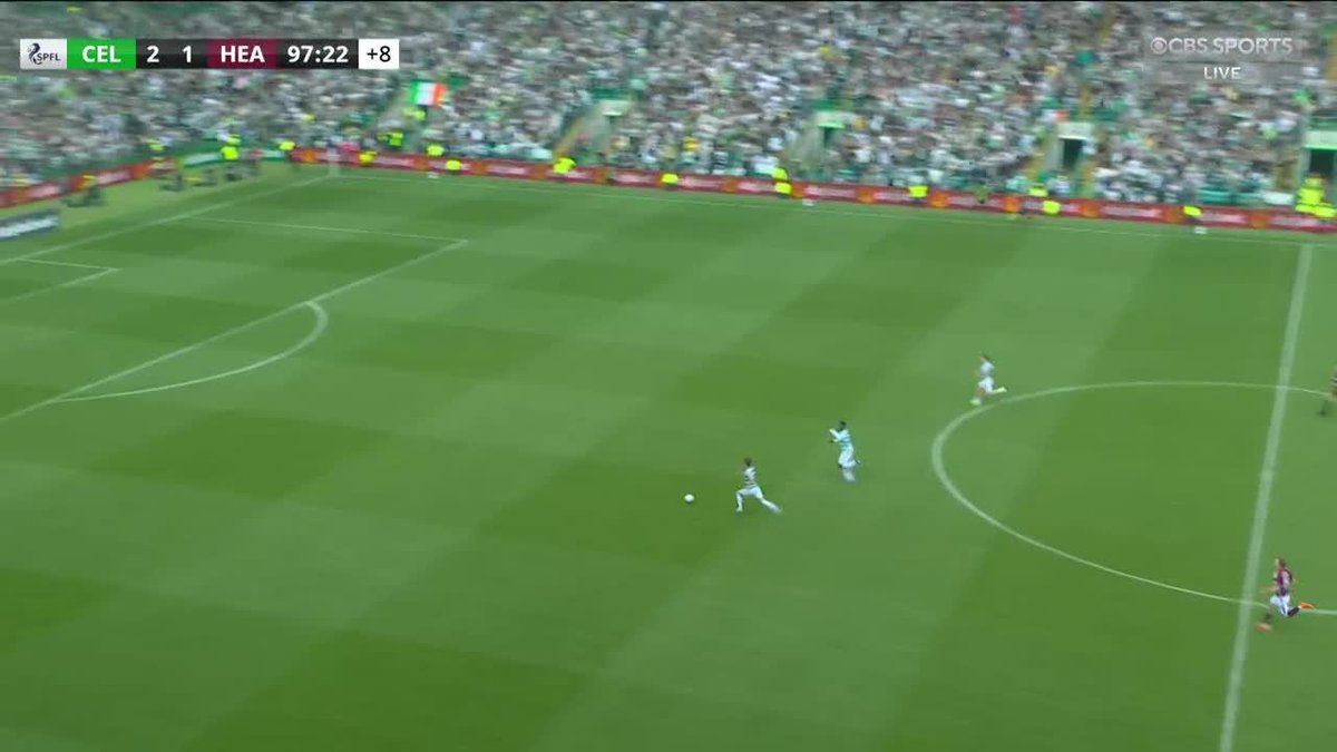 CELTIC ARE THE SCOTTISH PREMIERSHIP CHAMPIONS 🏴🏆 Callum Osmand scores with the last kick of the game to seal their fifth title in a row 🟢 Don't miss all the post-match reaction from Celtic vs. Hearts LIVE on CBSSN right now 📺