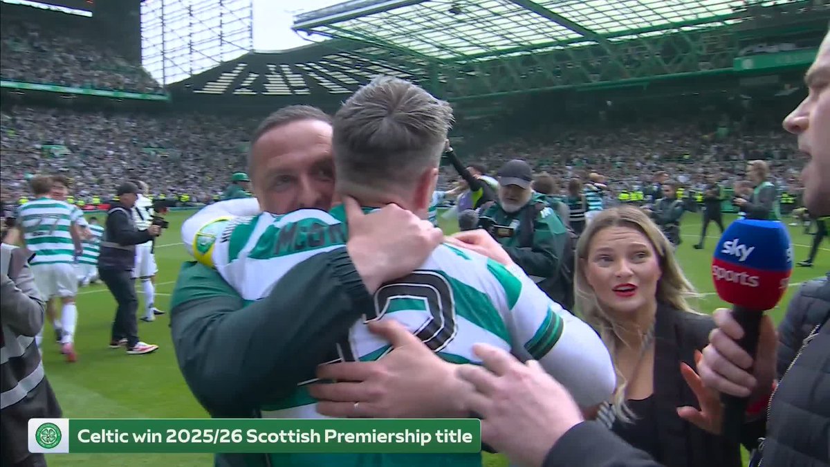 🗣️ “What a season. Down and out, everyone wrote us off... A special, special group of people.” Celtic captain Callum McGregor reacts as they retain their Premiership title ⤵️