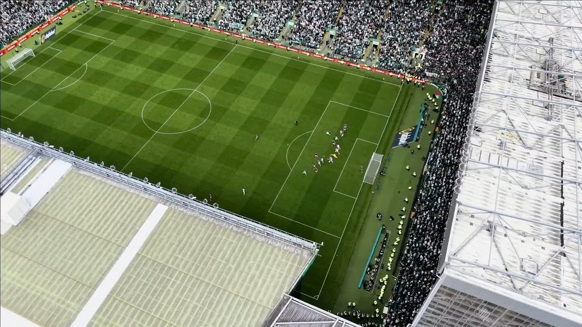 🦅 A unique angle of the goal which made sure of Celtic's title ⤵️