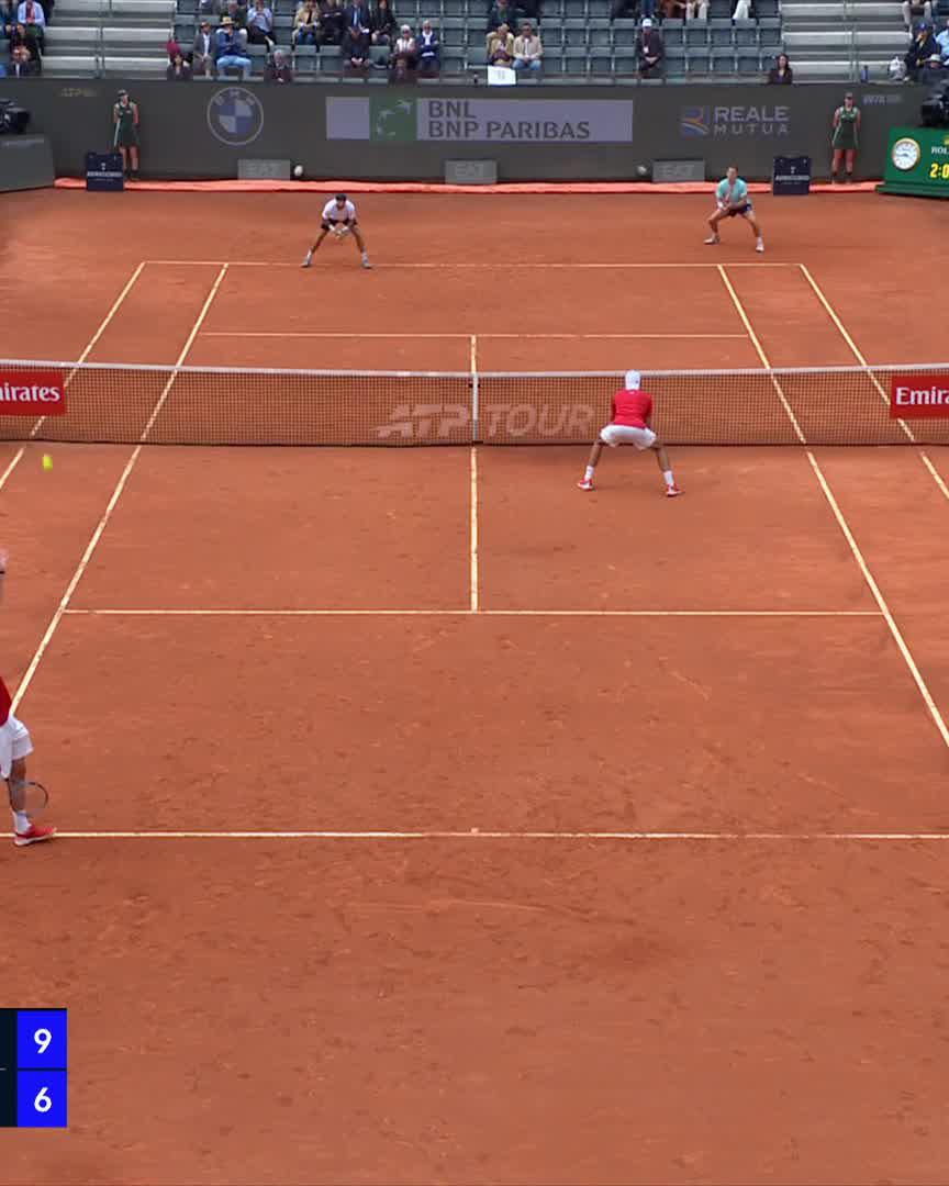 FORZA ๐ฎ๐น Chasing their second Masters 1000 title together, Bolelli/Vavassori edge out Skupski/Harrison 7-6(9) 3-6 10-6 to reach the final! #IBI26