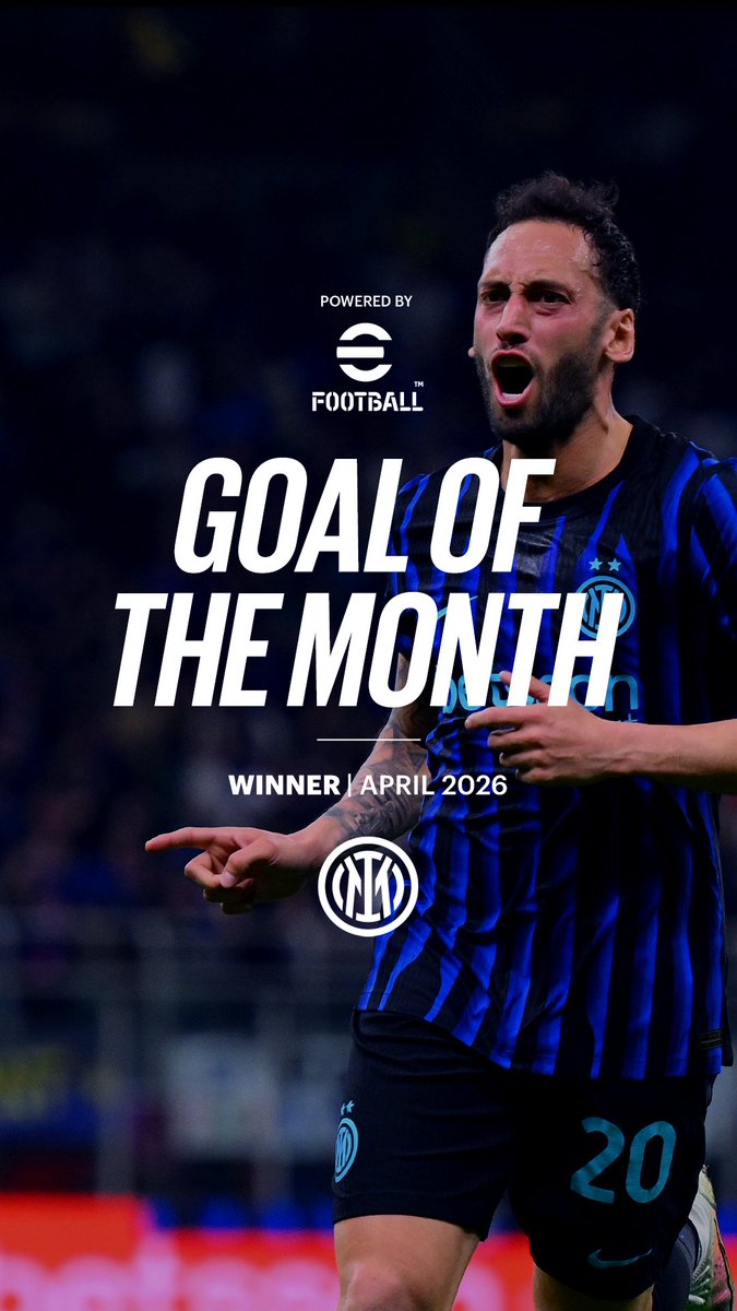 La prodezza di Calhanoglu da fuori area è senza dubbio il #GOTM di aprile 🖤💙 eFootball