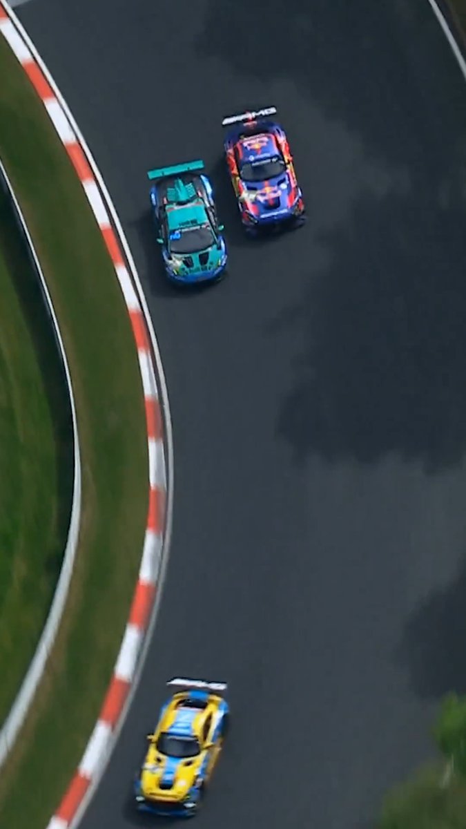 The Green Hell doesn’t care how many F1 titles you have. Max Verstappen's slicing through slower cars while locked in his first real battle of the 24H Nürburgring.