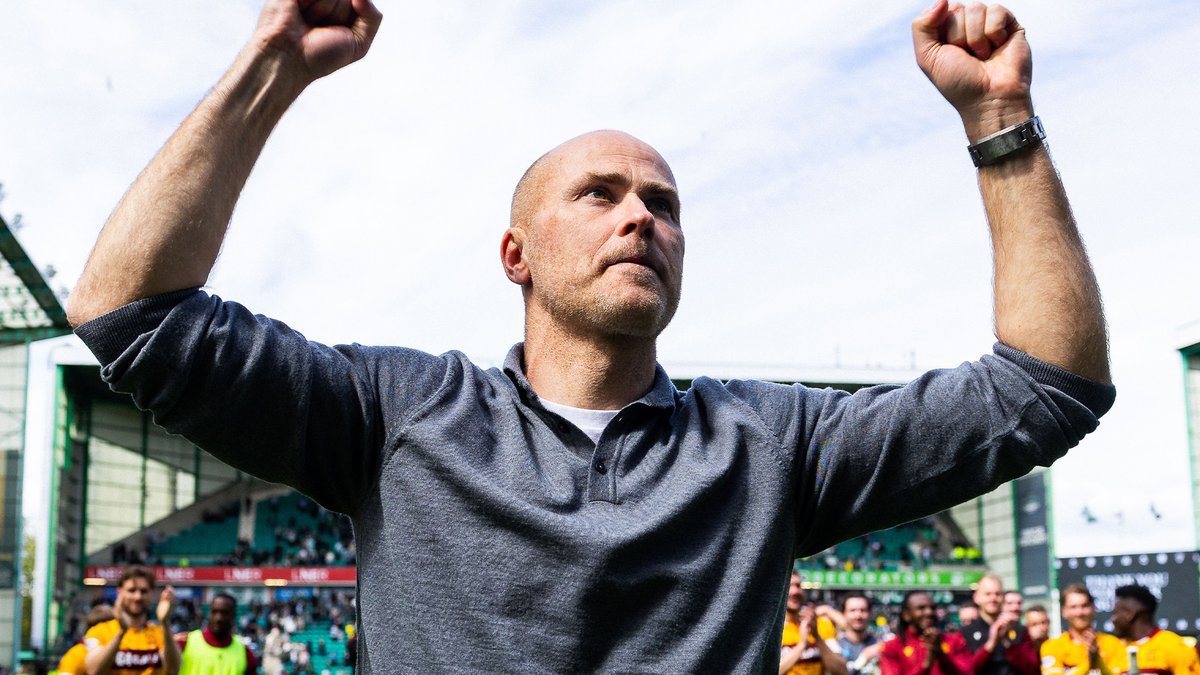 Jens Berthel Askou reacts to the win that secured fourth place.