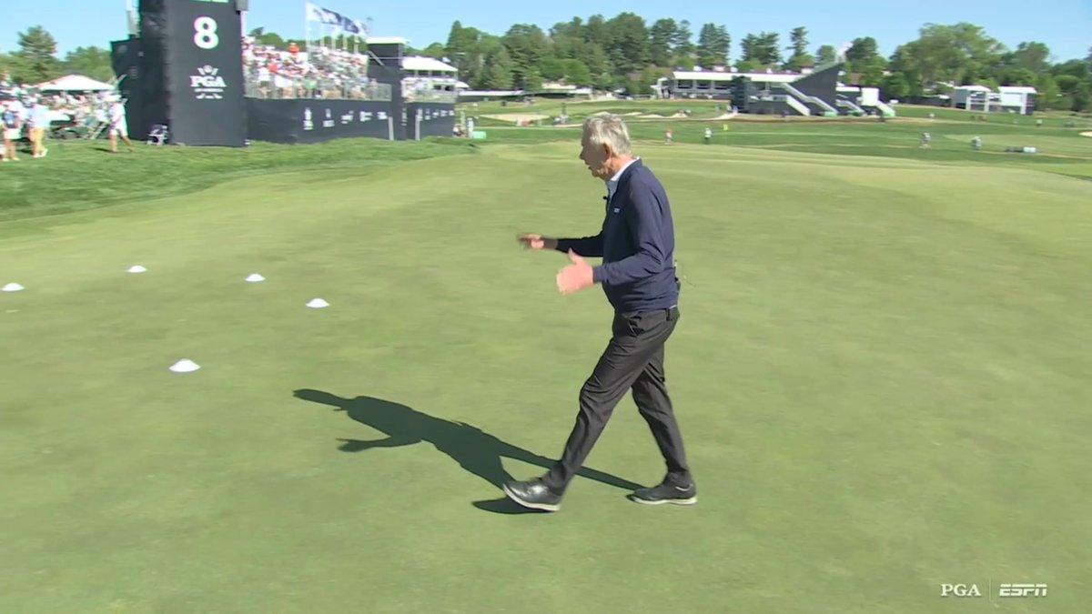 Today's hole location for the eighth at the PGA Championship is diabolical 😳