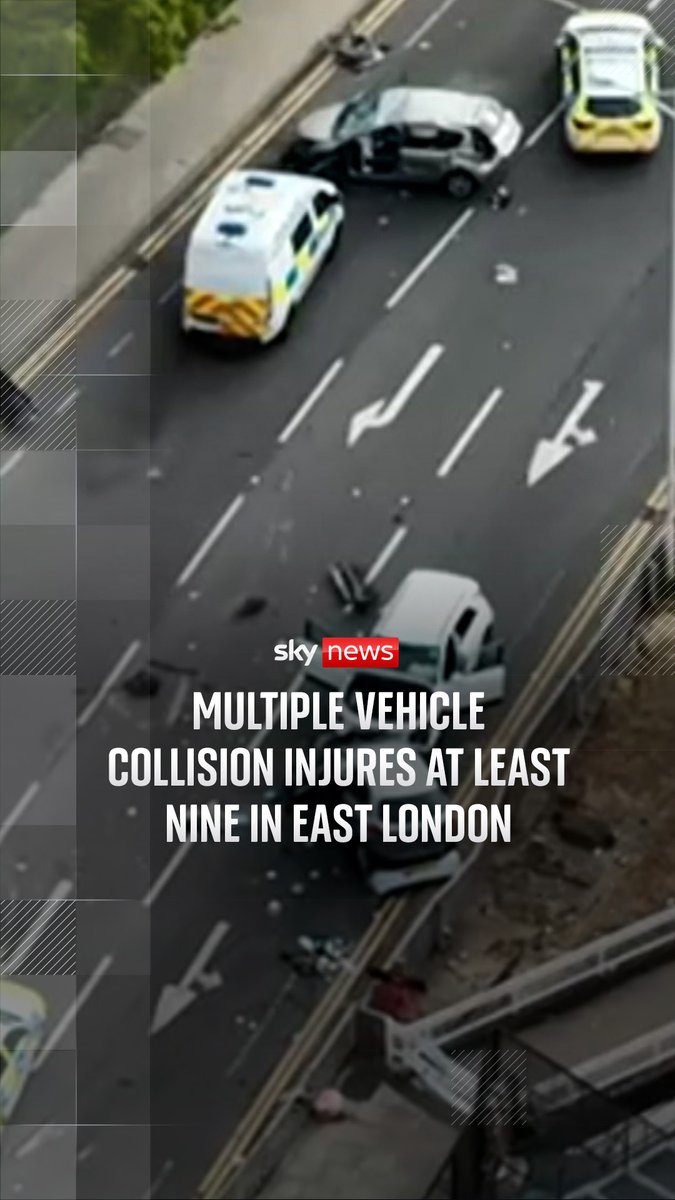 Ambulances were called to reports of a road traffic collision at the junction of Barley Lane and Goodmayes Road in Ilford, where nine people were reported injured and six taken to hospital for assessment. A woman in her 20s has been arrested on suspicion of dangerous driving, theft and failing to stop. 🔗