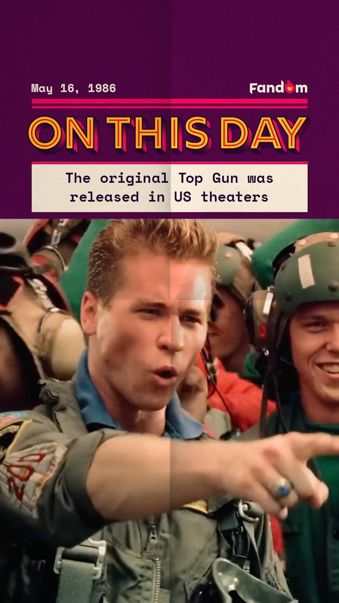 40 years since Top Gun was released in theaters ❤️‍🔥