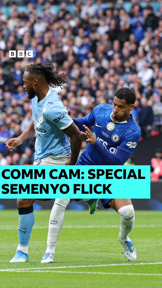 'A bit of trickery and magic!' 🪄 'One of the goals of the season.' 🌟 John Murray & Paul Robinson react to a moment of individual brilliance from Antoine Semenyo in the FA Cup final. #BBCFootball #MCFC #FACup