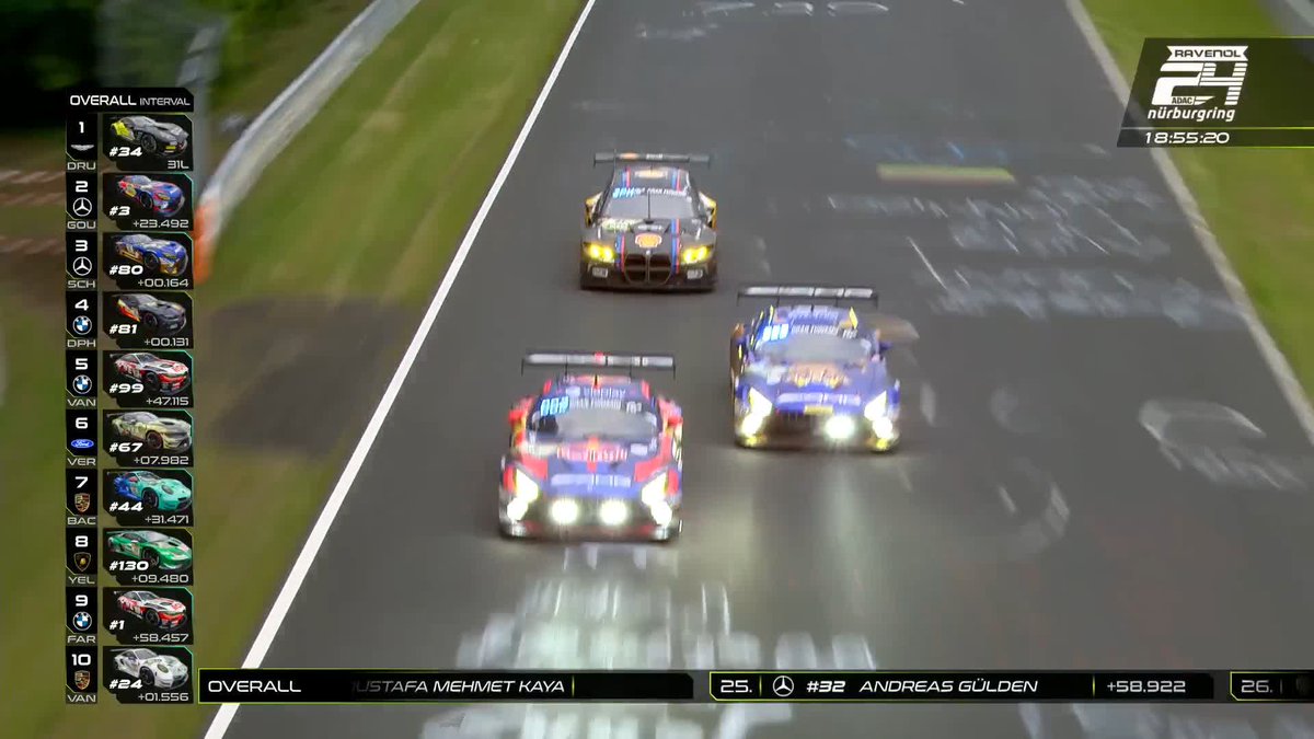 Two supercars and a family estate battling for P2! 📺 #IGTC | #24hNBR